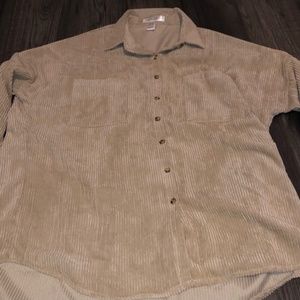 two corduroy jackets/button ups